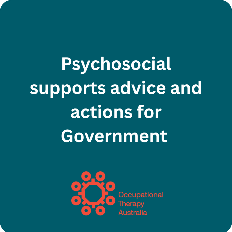 Psychosocial Supports Advice and Actions for Government