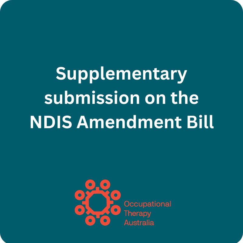 Supplementary Submission on the Ndis Amendment Bill