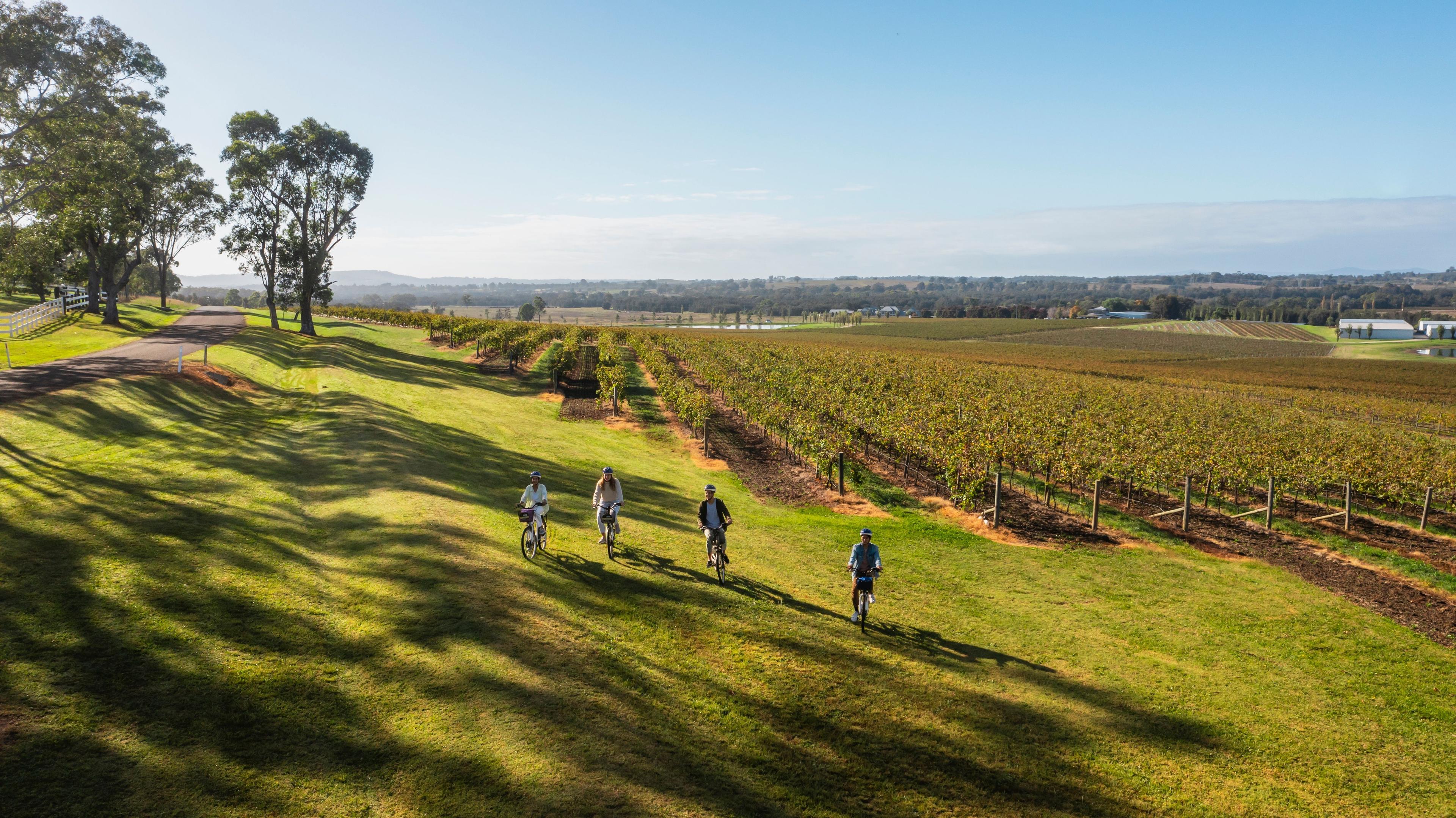 new south wales countryside biking in farm